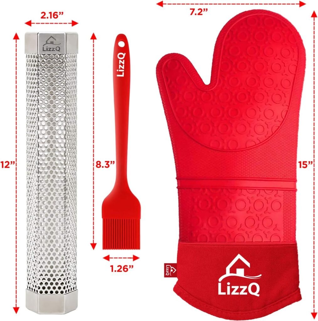 Premium Pellet Smoker Tube 12 inches - 5 Hours of Billowing Smoke - Hot or Cold Smoking - for Any Grill or Smoker - An Easy and Safe Way to Provide Smoking - Free eBook Grilling Ideas  Recipes